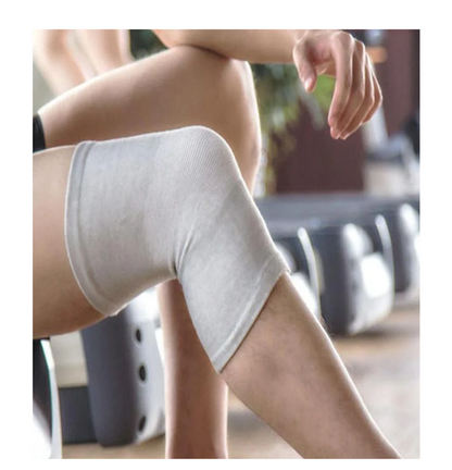 Bamboo-fiber breathable compression knee support sleeve pair