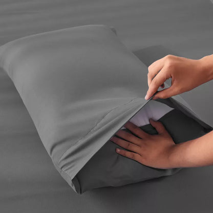 Luxury cotton sheet set breathable soft silky
