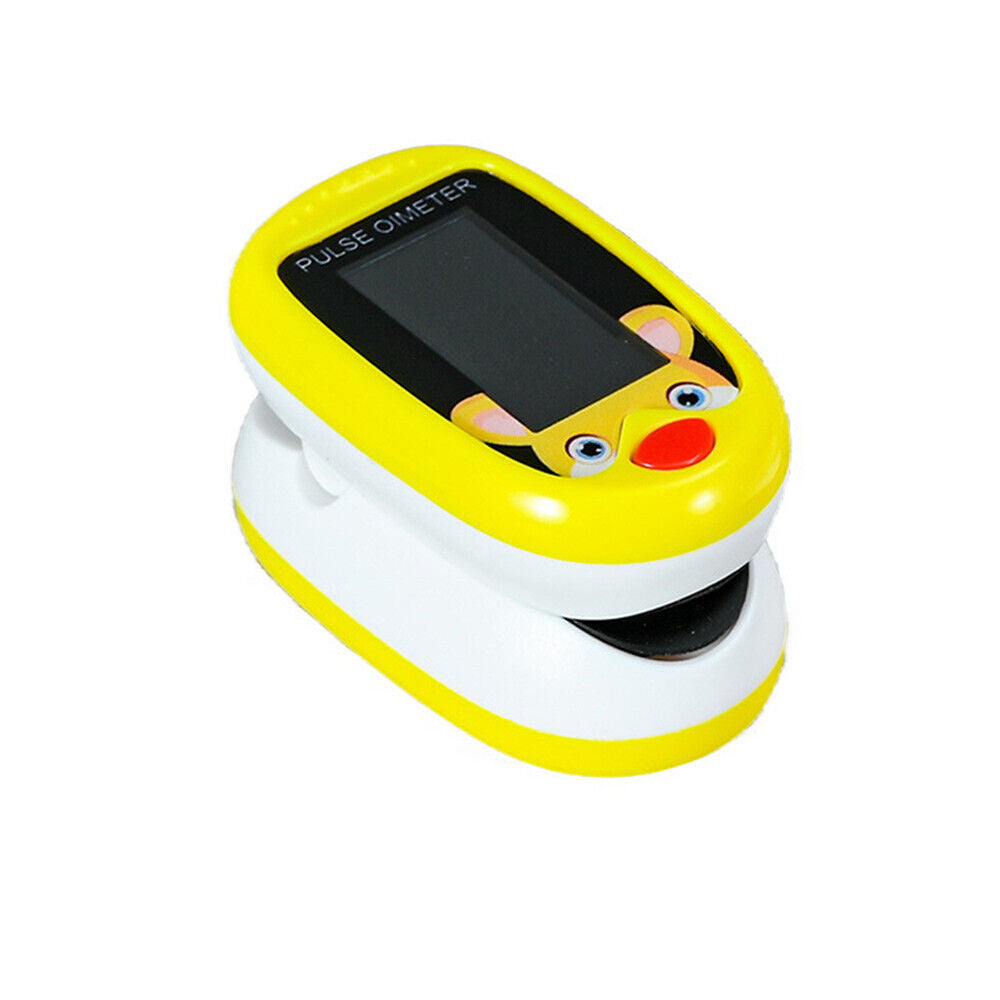 Pediatric kids finger pulse oximeter SpO2 and heart rate monitor