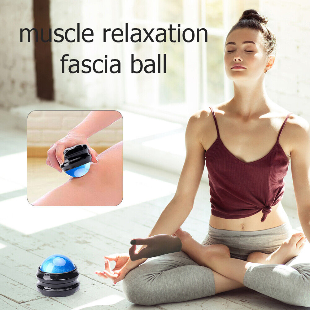 Cold cryotherapy massage roller ball for trigger point and muscle recovery