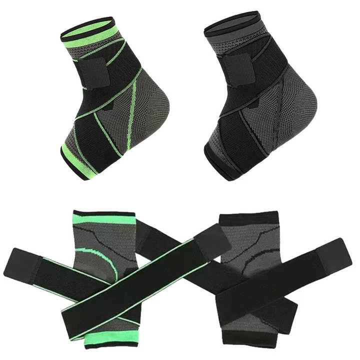 Compression ankle sleeve athletic support
