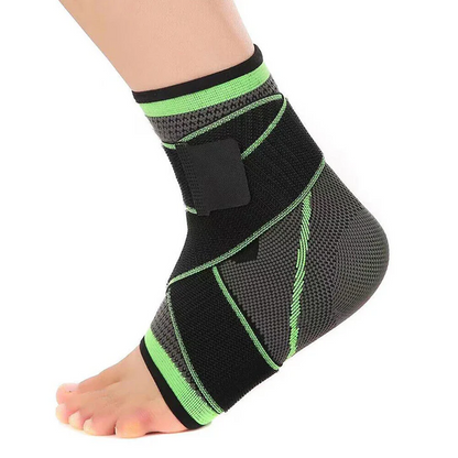 Compression ankle sleeve athletic support
