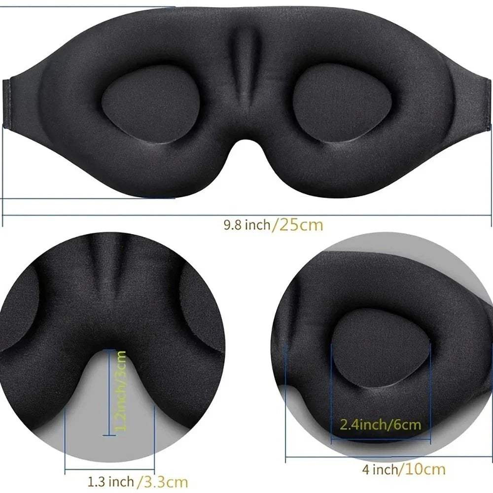 Travel sleep set padded eye mask and noise earplugs