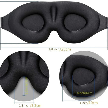 Travel sleep set padded eye mask and noise earplugs