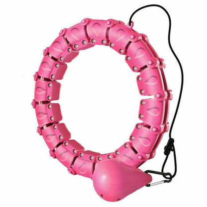 Adjustable weighted smart hula hoop with gravity ball for core and waist workouts