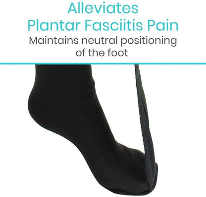 Soft plantar fasciitis night splint sock for morning heel pain