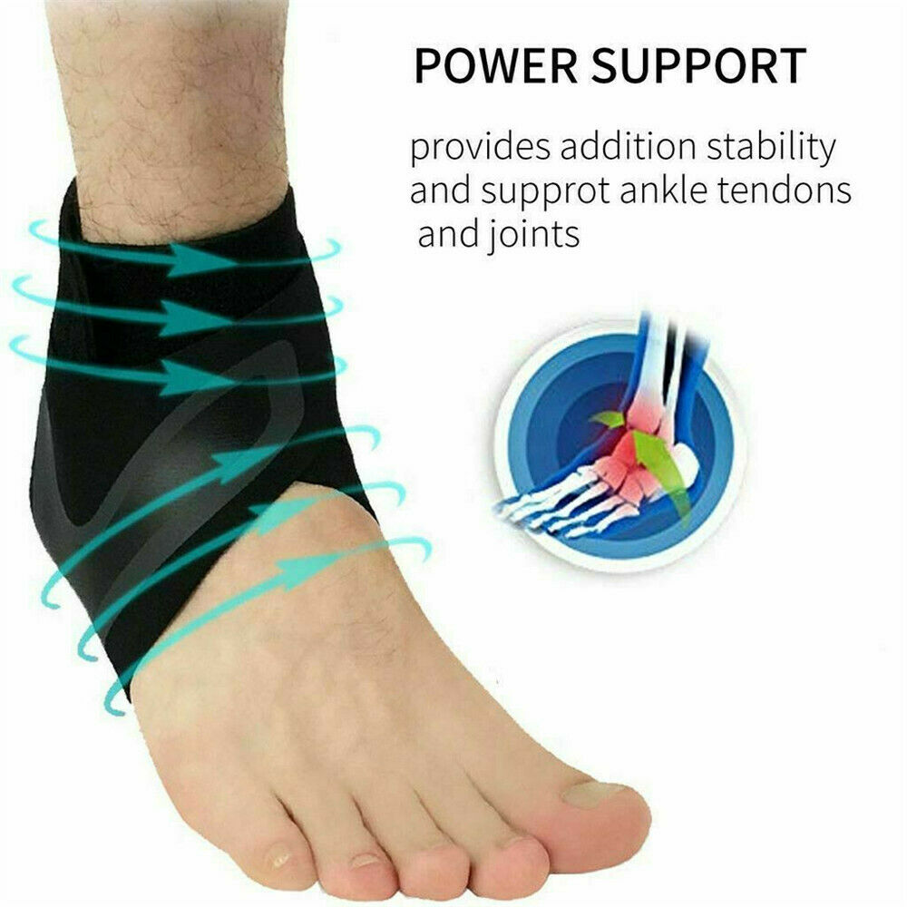 Adjustable ankle and plantar fasciitis compression wrap brace