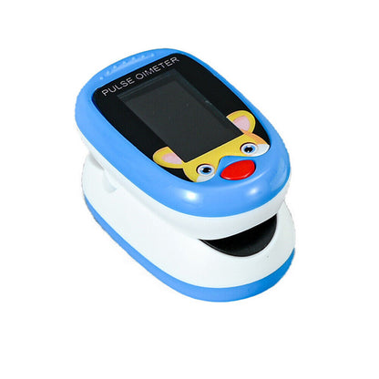 Pediatric kids finger pulse oximeter SpO2 and heart rate monitor