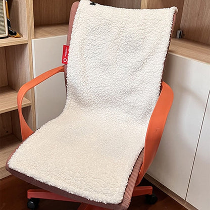 Flannel heated seat cushion for office car and home warmth