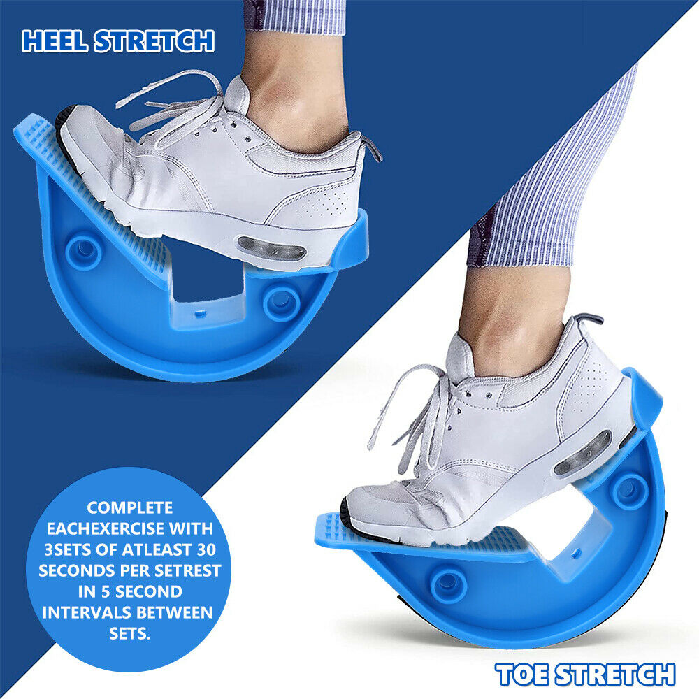 Calf stretcher foot rocker for plantar fasciitis and Achilles tendonitis