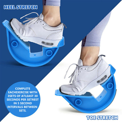 Calf stretcher foot rocker for plantar fasciitis and Achilles tendonitis