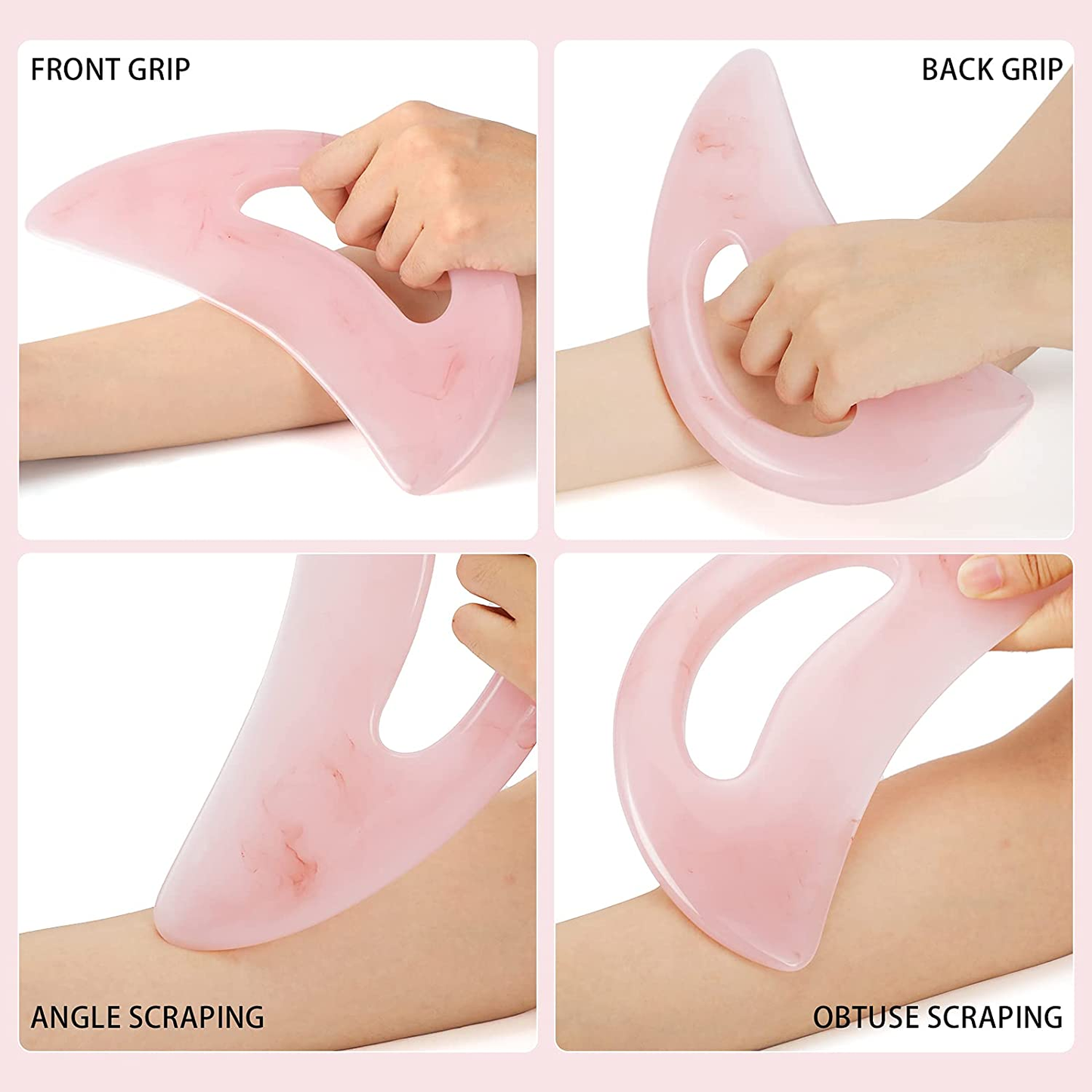 Stainless steel gua sha body massager sculpting and drainage tool
