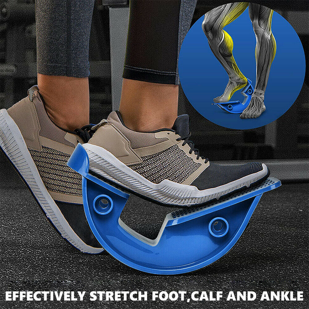 Calf stretcher foot rocker for plantar fasciitis and Achilles tendonitis