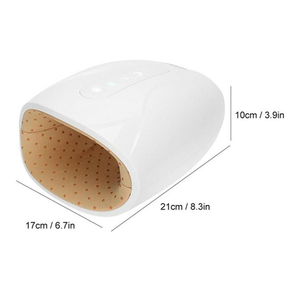 Cordless electric hand massager with heat, compression and acupressure