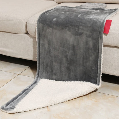 Flannel heated seat cushion for office car and home warmth