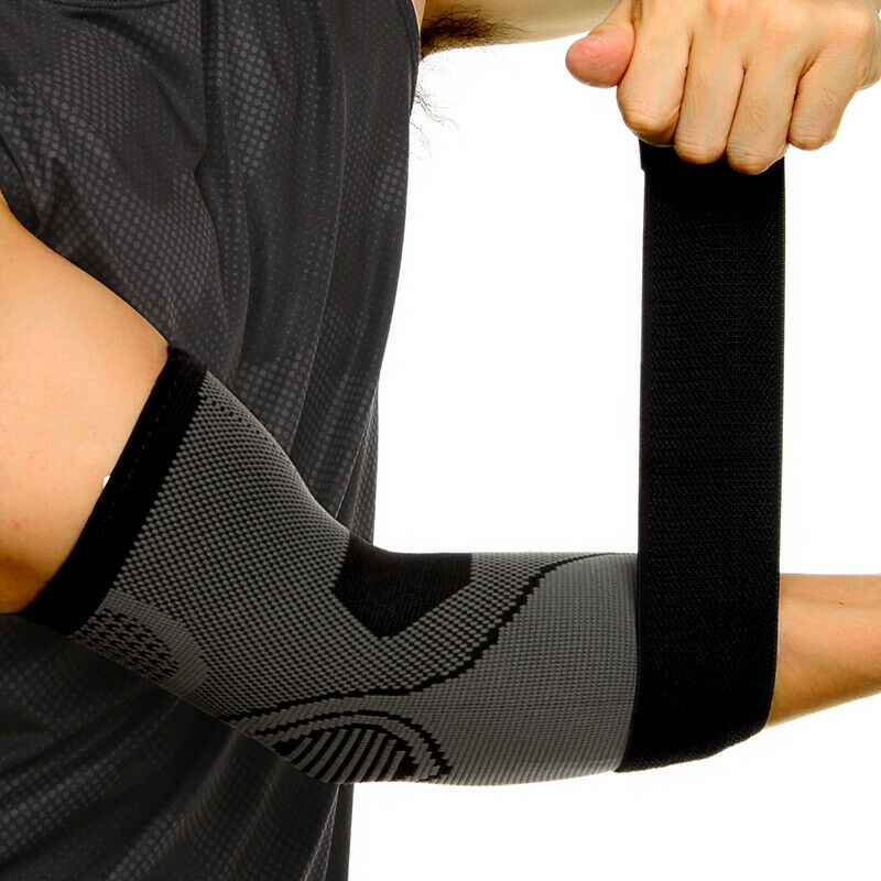 Adjustable compression elbow sleeve for tennis elbow and tendonitis