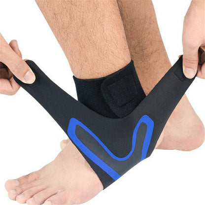 Adjustable ankle and plantar fasciitis compression wrap brace
