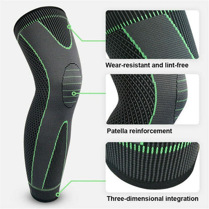 Knee support compression sleeve for arthritis and runner's knee