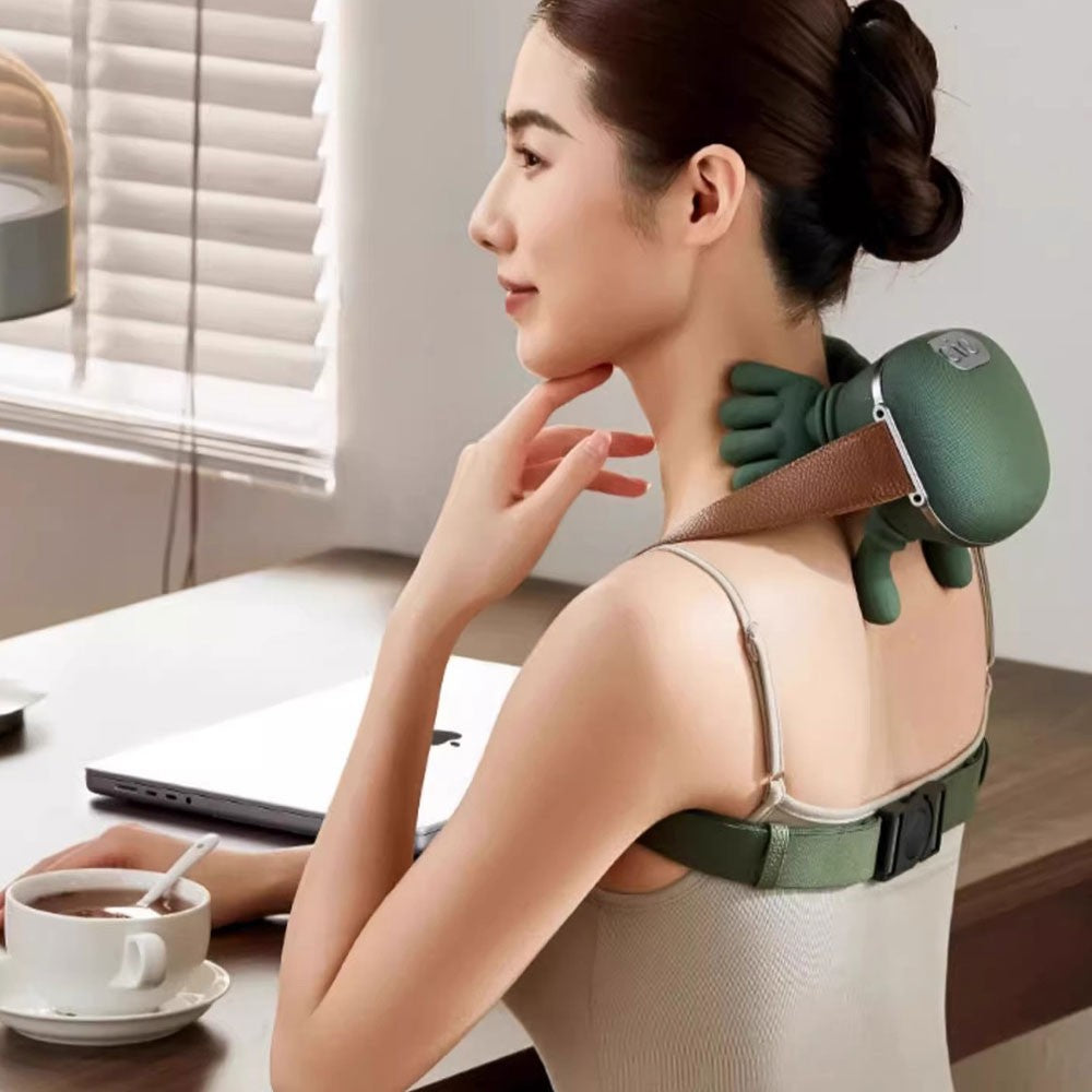 Premium real-hand kneading neck and shoulder shiatsu massager