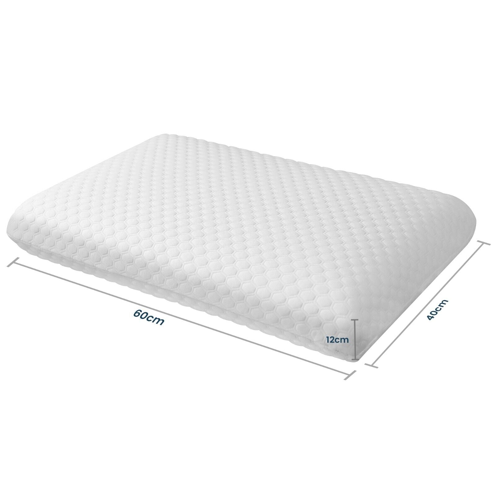 Gel foam cervical pillow with air-flow ventilation holes