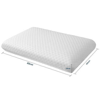 Gel foam cervical pillow with air-flow ventilation holes