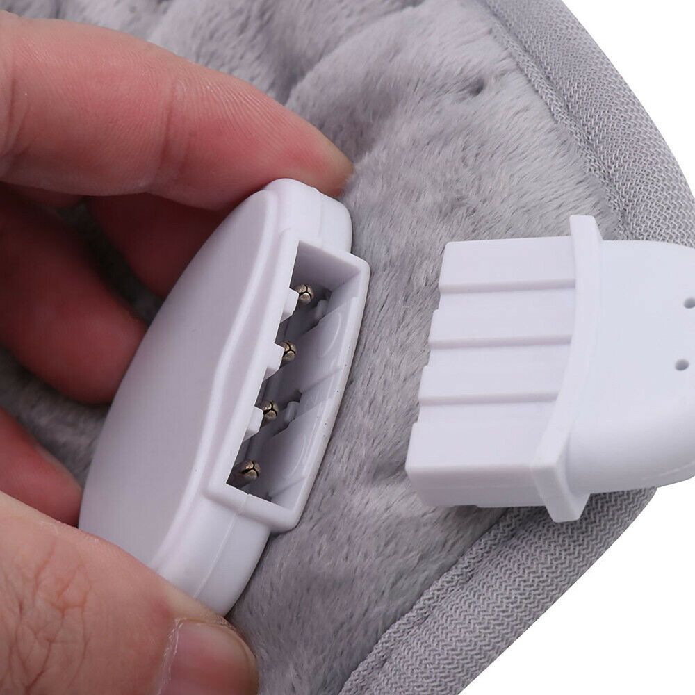 Electric heating pad with remote control for back, neck, and shoulder heat therapy