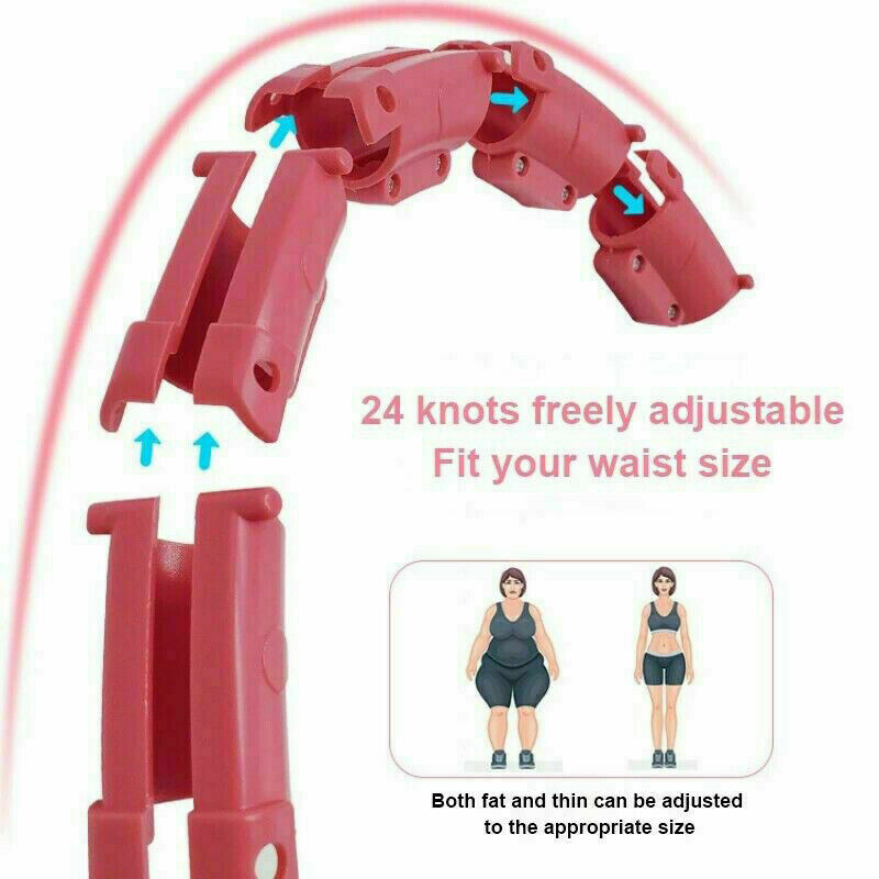 Adjustable weighted smart hula hoop with gravity ball for core and waist workouts