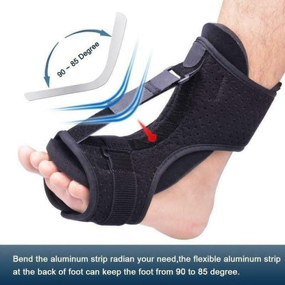 Adjustable plantar fasciitis night splint for foot and ankle pain relief