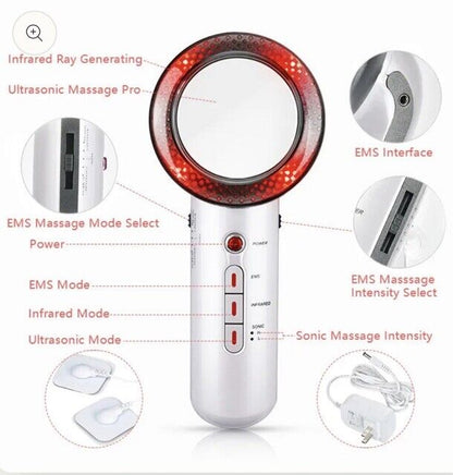 3-in-1 EMS body slimming massager with heat and vibration