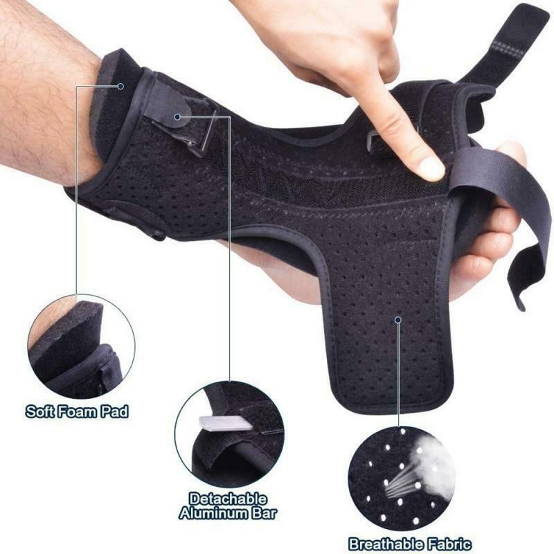 Adjustable plantar fasciitis night splint for foot and ankle pain relief