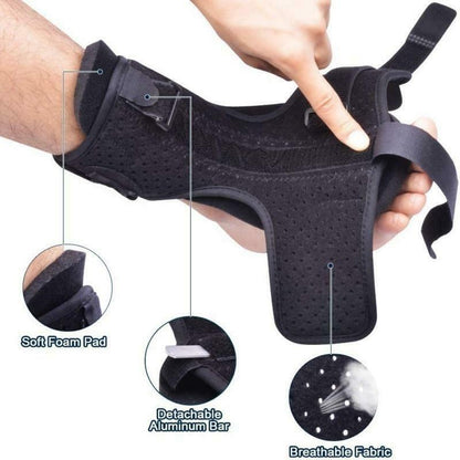 Adjustable plantar fasciitis night splint for foot and ankle pain relief