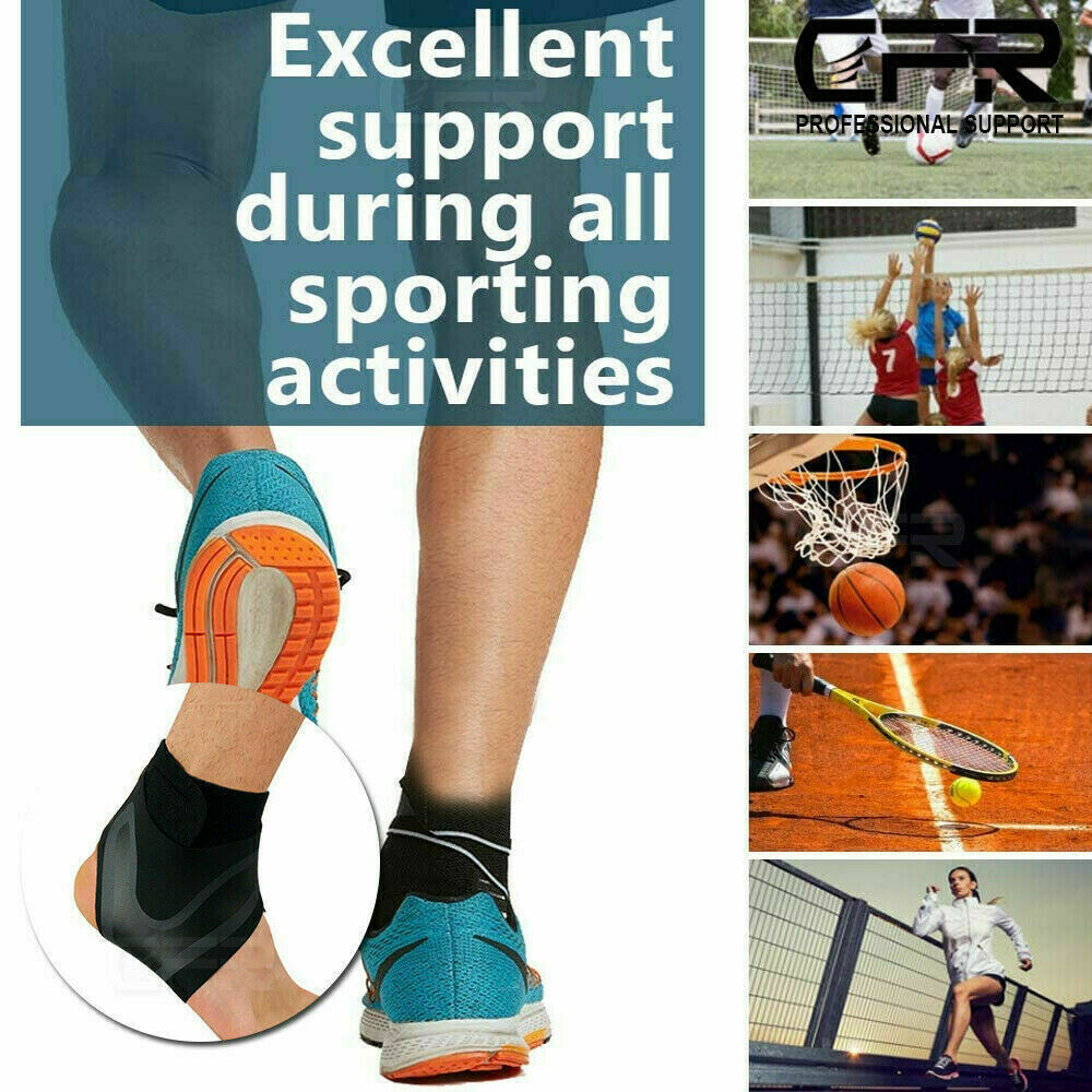 Adjustable ankle and plantar fasciitis compression wrap brace