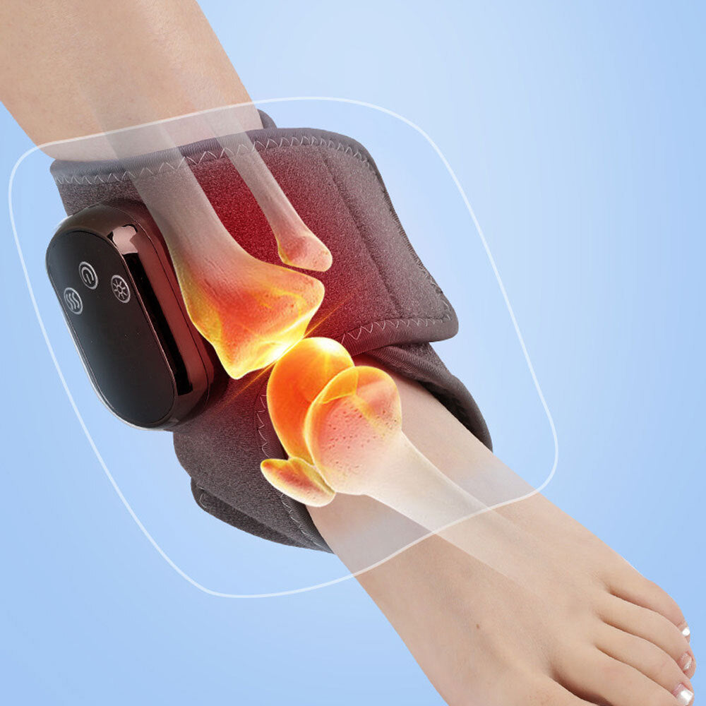 Wireless rechargeable heated foot and ankle wrap