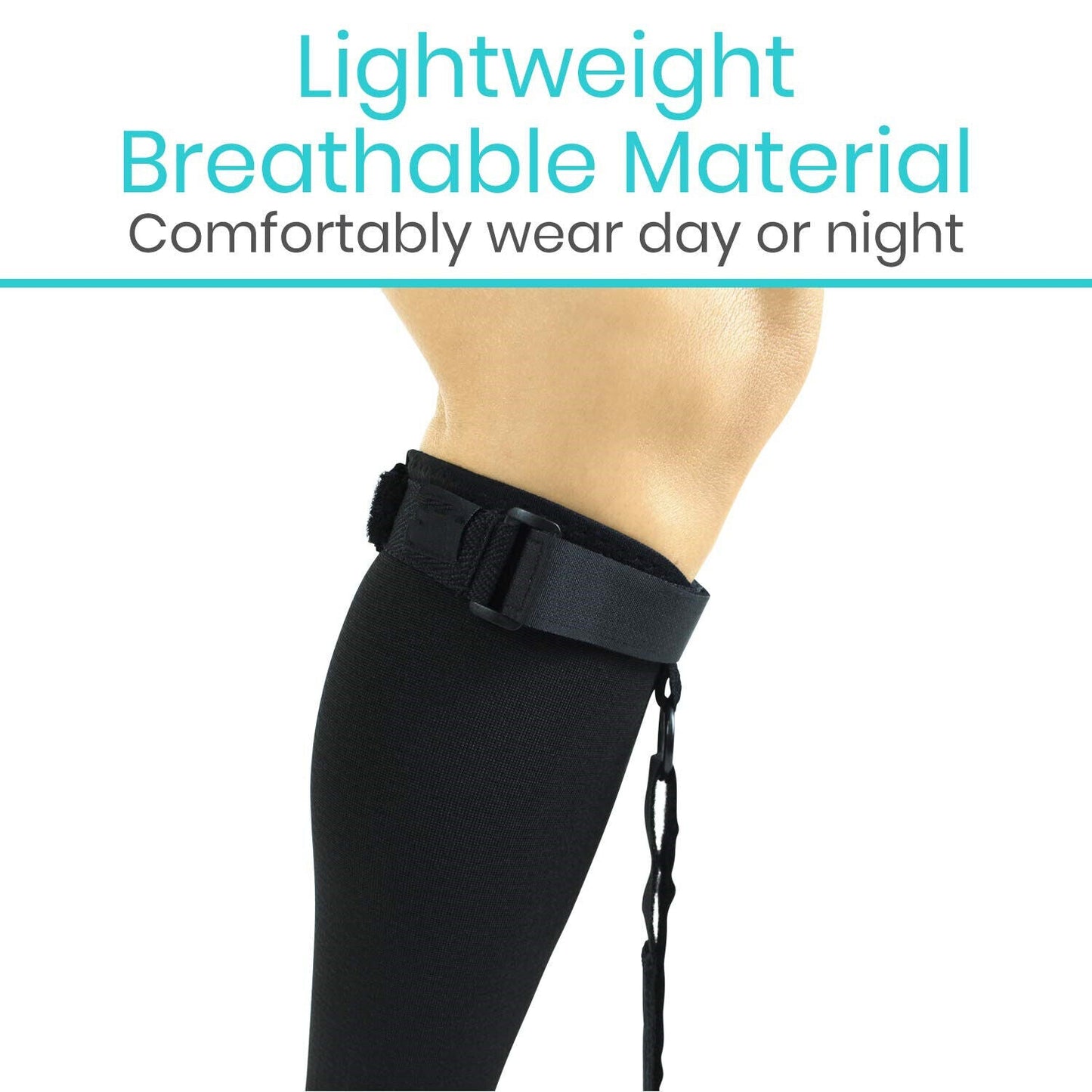 Soft plantar fasciitis night splint sock for morning heel pain