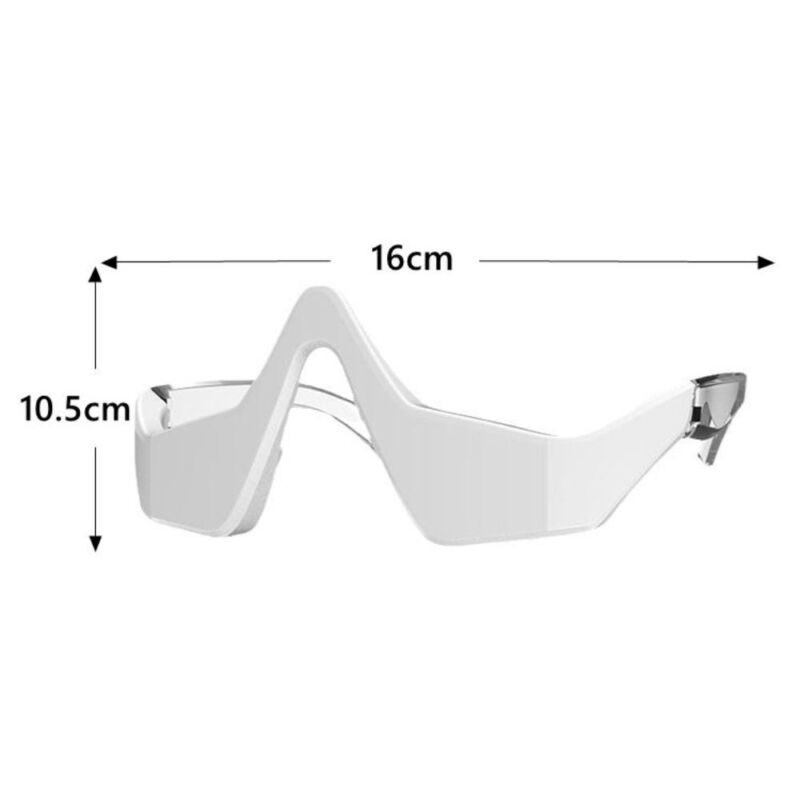 Under eye massager wand with heat and vibration for dark circles