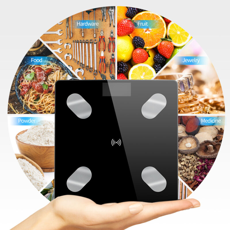 Smart Bluetooth body fat scale with BMI tracking and smartphone app