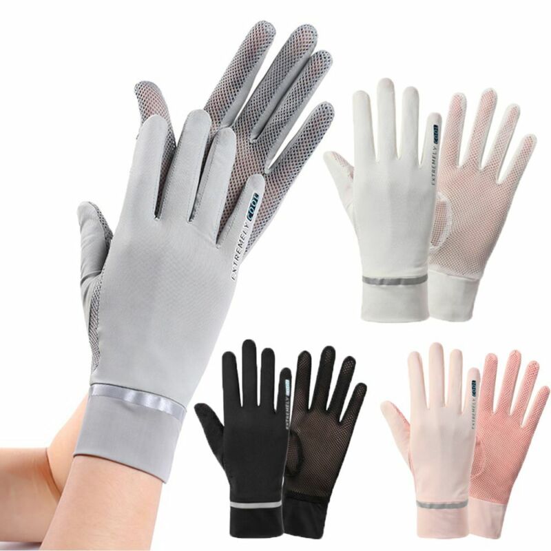 Anti-UV breathable mesh gloves for sun protection driving and outdoor