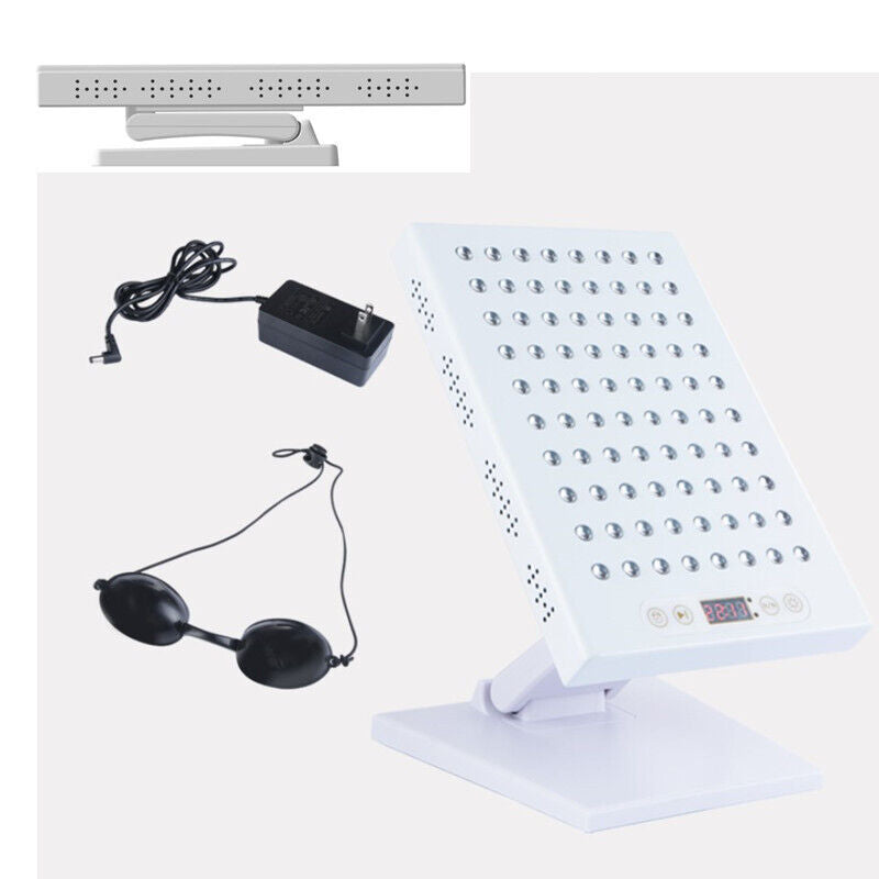 400W red light therapy panel with 660nm and 850nm near-infrared LEDs