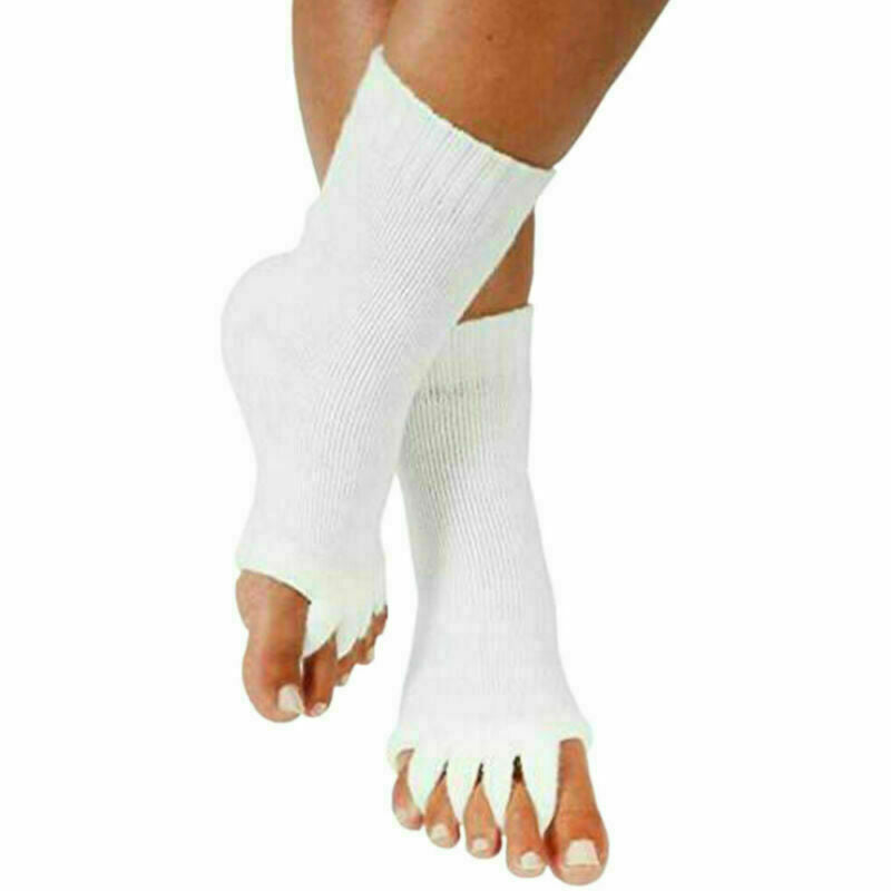 Five-toe alignment stretch socks for bunions, hammer toes and plantar fasciitis
