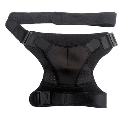 Adjustable shoulder compression brace for rotator cuff and AC joint support