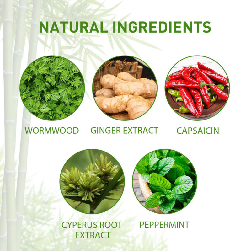 Natural herbal adhesive knee patches for tension and stiffness