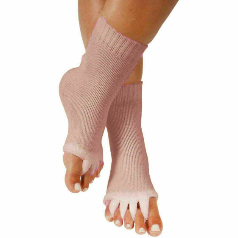 Five-toe alignment stretch socks for bunions, hammer toes and plantar fasciitis