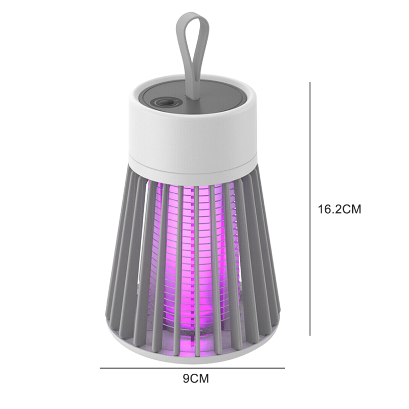 USB rechargeable UV mosquito zapper lamp silent insect trap