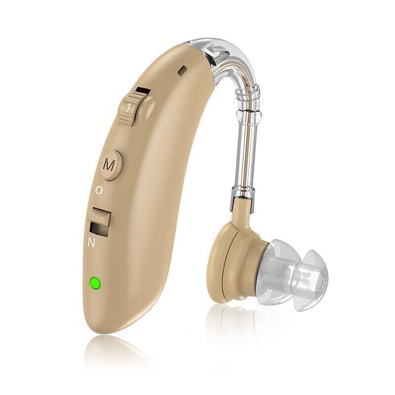 Rechargeable behind-the-ear digital hearing aid with noise reduction