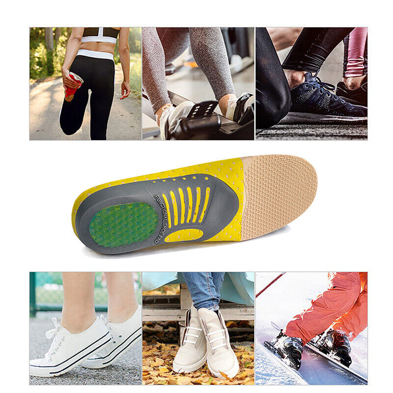 Heavy-duty orthotic gel insoles for plantar fasciitis and standing all day