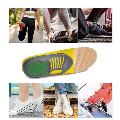 Heavy-duty orthotic gel insoles for plantar fasciitis and standing all day