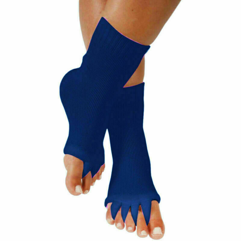 Five-toe alignment stretch socks for bunions, hammer toes and plantar fasciitis