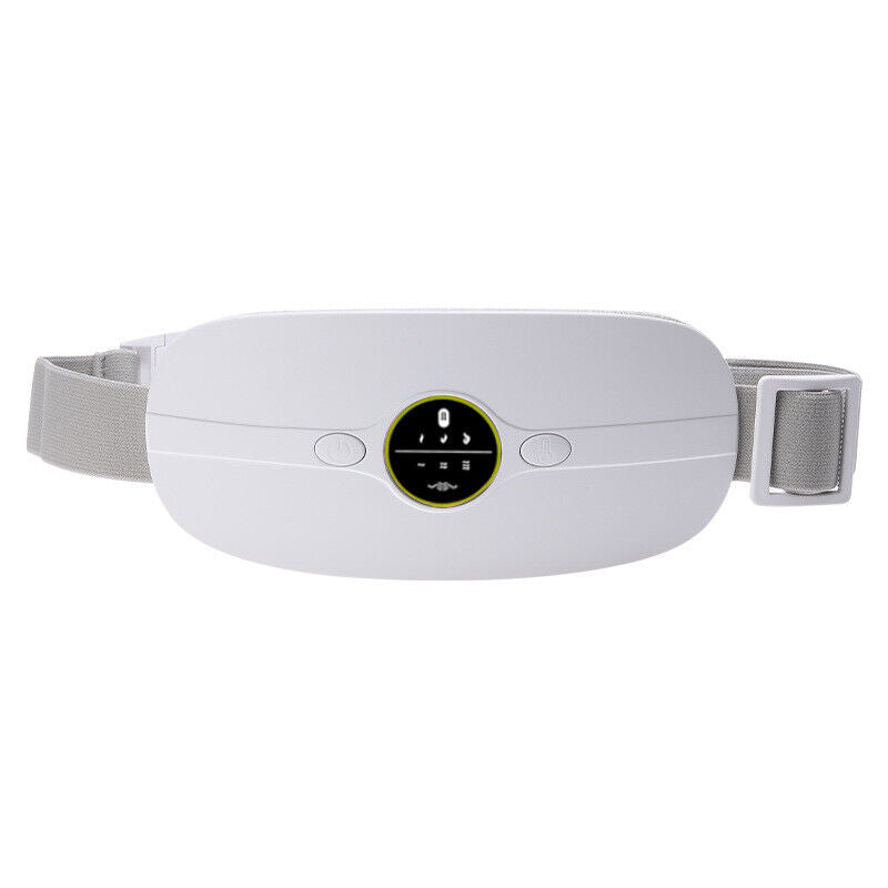 Cordless wearable menstrual heating pad belt with heat and vibration for period cramps