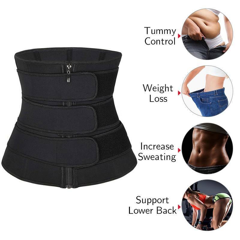 Adjustable neoprene sauna waist trainer sweat belt for postpartum and core support