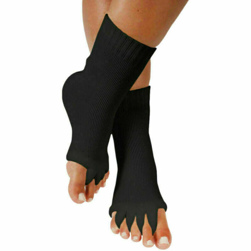 Five-toe alignment stretch socks for bunions, hammer toes and plantar fasciitis